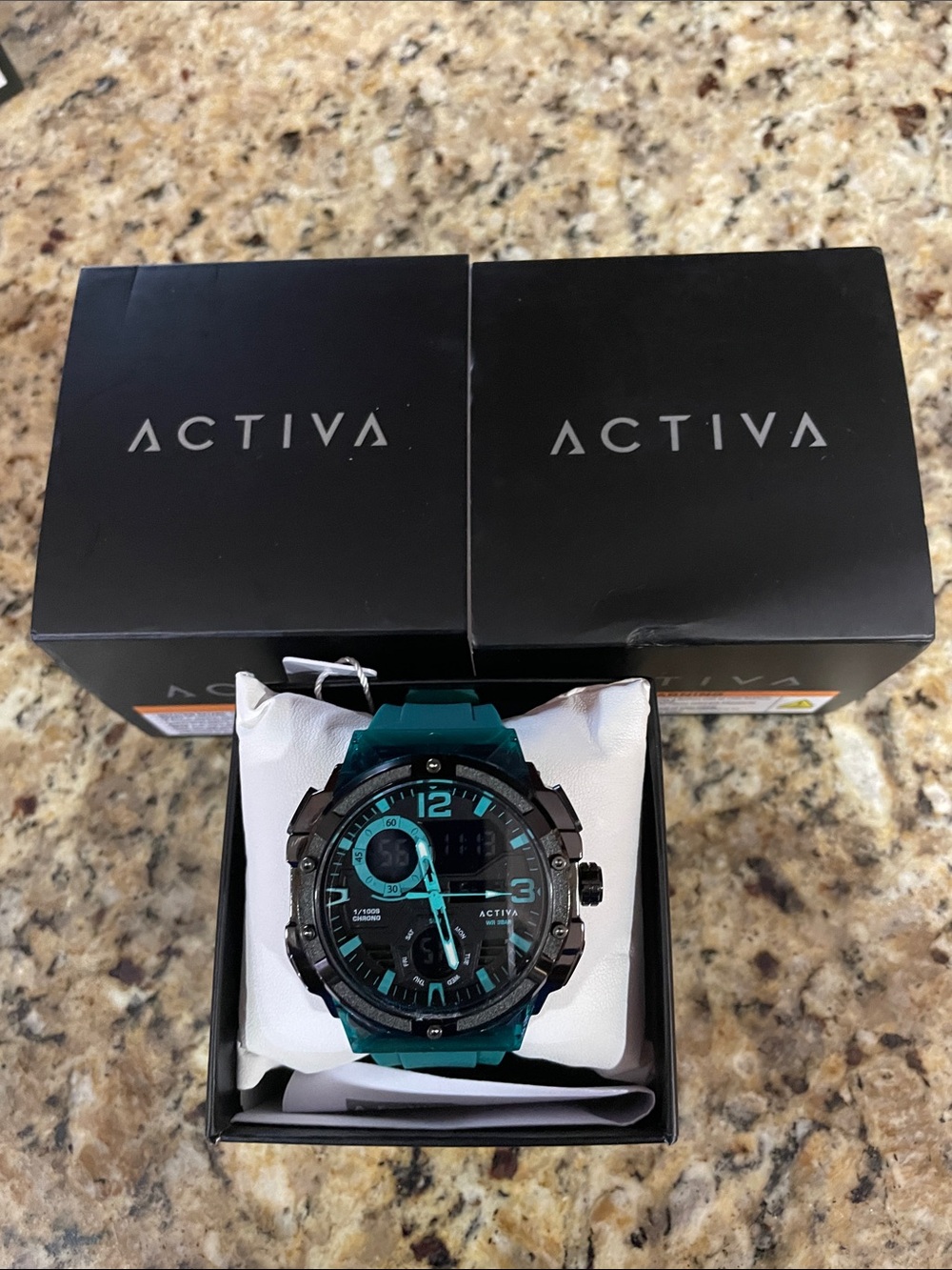 Ativa Men's Teal and Black Sport Chronograph Watch